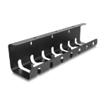 DeLOCK Cable holder for under-table mounting black 2 pcs set