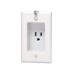 Leviton 688-W socket-outlet NEMA 5-15R White