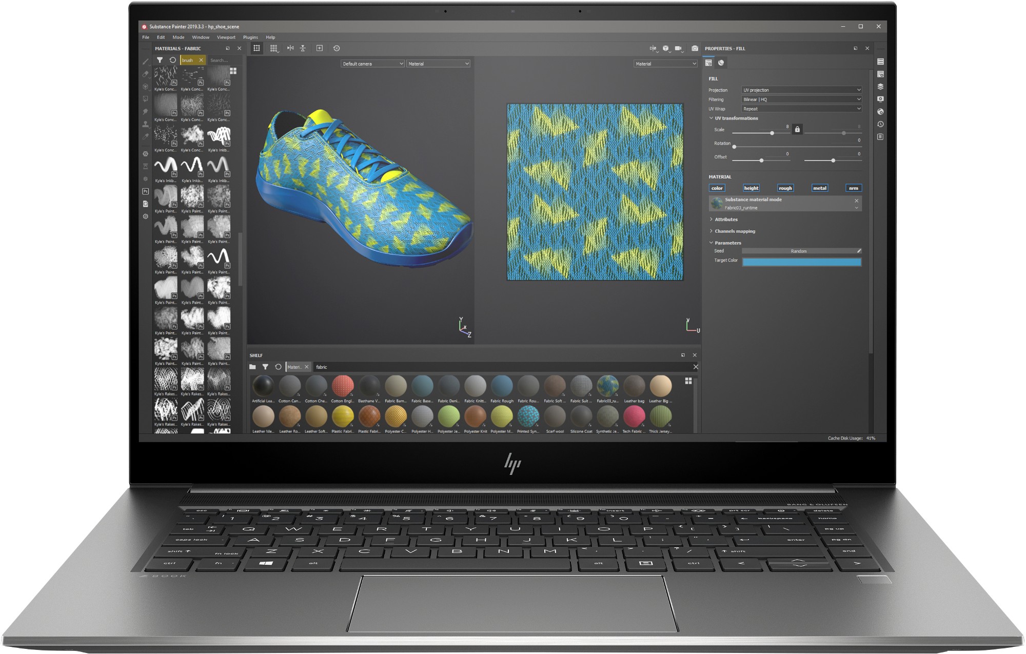 HP ZBook Studio G7 DDR4-SDRAM Notebook 39.6 cm (15.6") 1920 x 1080 pixels 10th gen Intel® Core™ i7 32 GB 512 GB SSD NVIDIA Quadro T1000 Max-Q Wi-Fi 6 (802.11ax) Windows 10 Pro Silver
