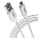 Maplin USB-A to Micro USB-B Cable - White - 0.5m