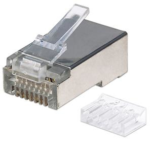 Image of Intellinet RJ45 Modular Plugs Pro Line, Cat6, STP, 3-prong, for...