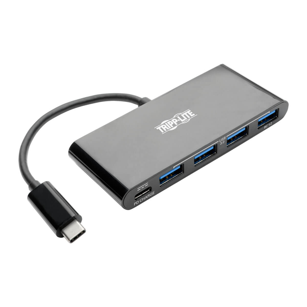 Image of Tripp Lite U460-004-4AB-C 4-Port USB-C Hub, USB 3.x (5Gbps), 4x...