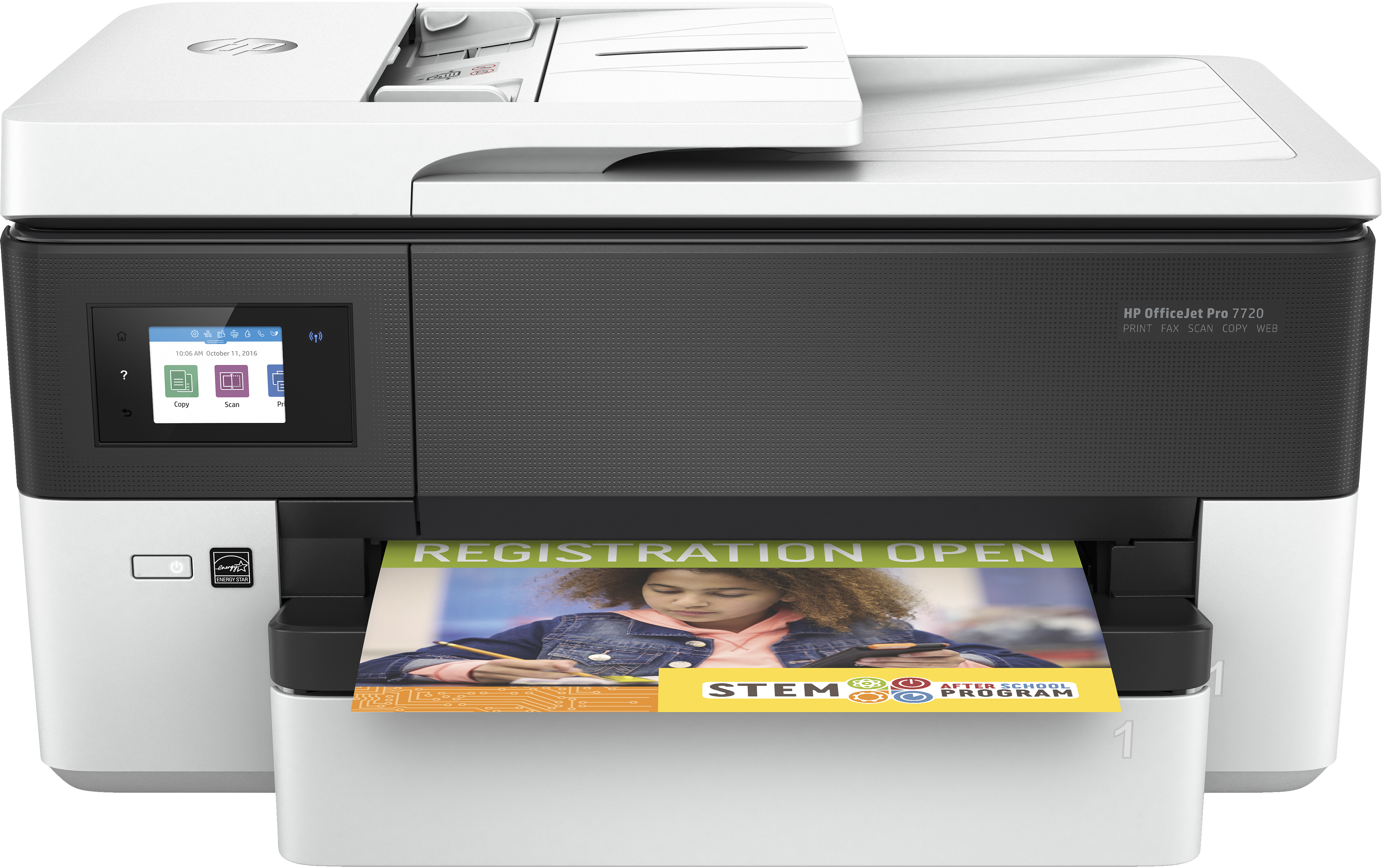 Image of HP OfficeJet Pro 7720 Wide Format All-in-One Printer, Color,...