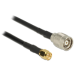 DeLOCK 89514 coaxial cable RG-58 C/U 2.5 m RP-TNC SMA Black