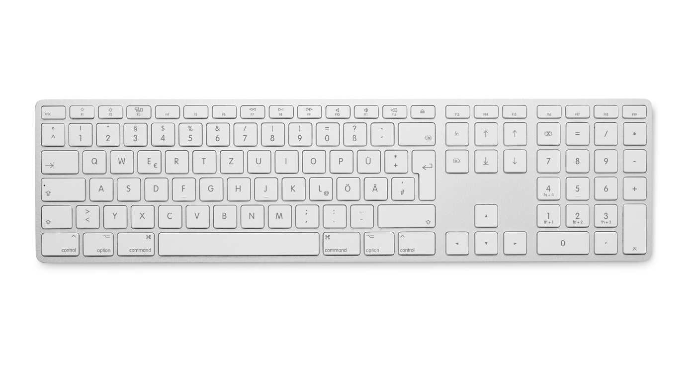 EU Product - Bluetooth Tastatur silber DE - Keyboard - QWERTZ thumbnail