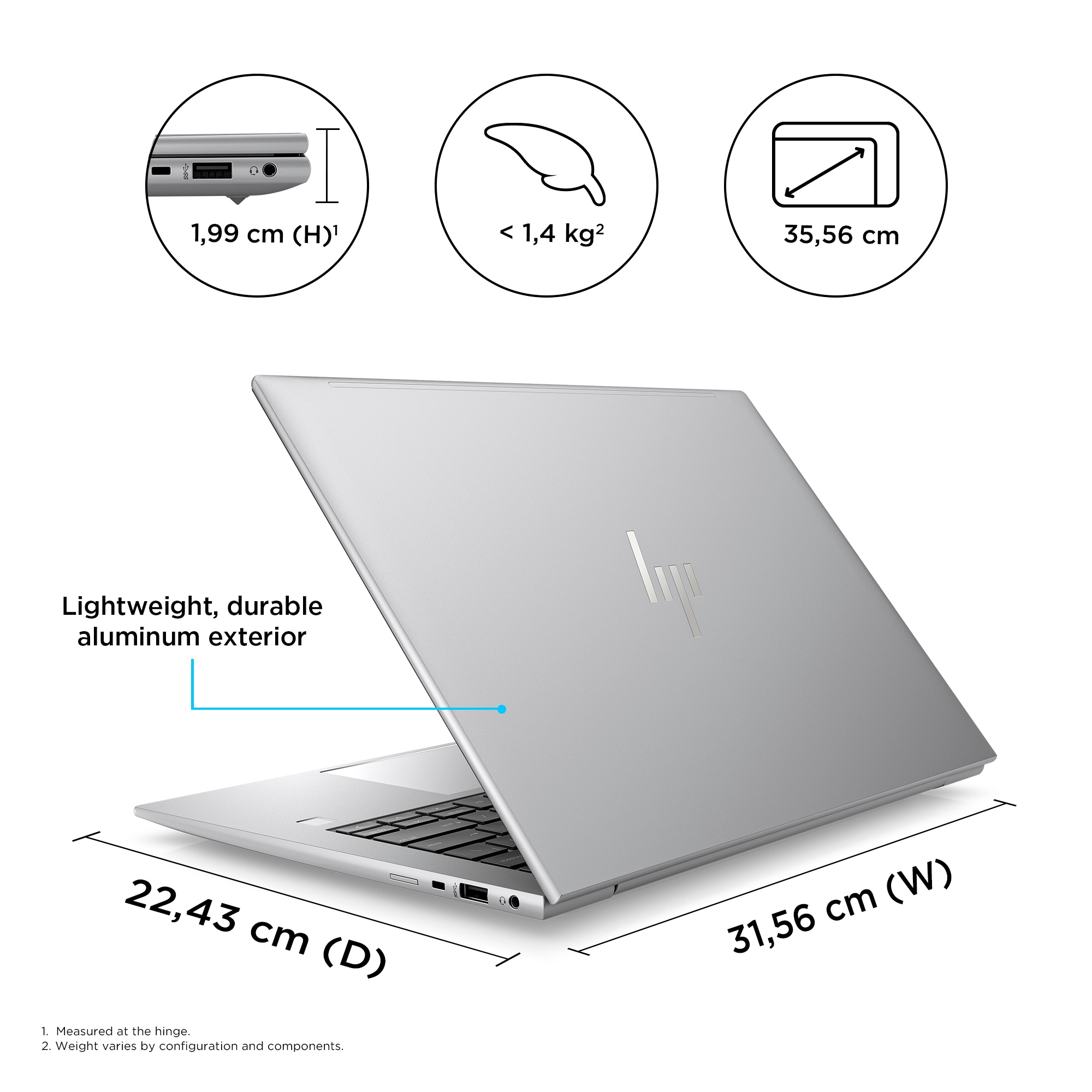 HP ZBook Firefly 14 G10 A AMD Ryzen 7 PRO 7840HS Mobile workstation 35.6 cm (14") WUXGA 16 GB DDR5-SDRAM 512 GB SSD Wi-Fi 6 (802.11ax) Windows 11 Pro Grey
