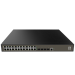 LevelOne GEL-2871 network switch Managed L2+ Gigabit Ethernet (10/100/1000) 1U Black