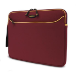 Mobile Edge SlipSuit Notebook Sleeve Red with Gold Trim 15.4" Sleeve case