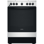 Indesit 60cm Dual Fuel Cooker - Silver