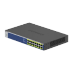 NETGEAR GS516PP Unmanaged Gigabit Ethernet (10/100/1000) Power over Ethernet (PoE) 1U Blue, Grey