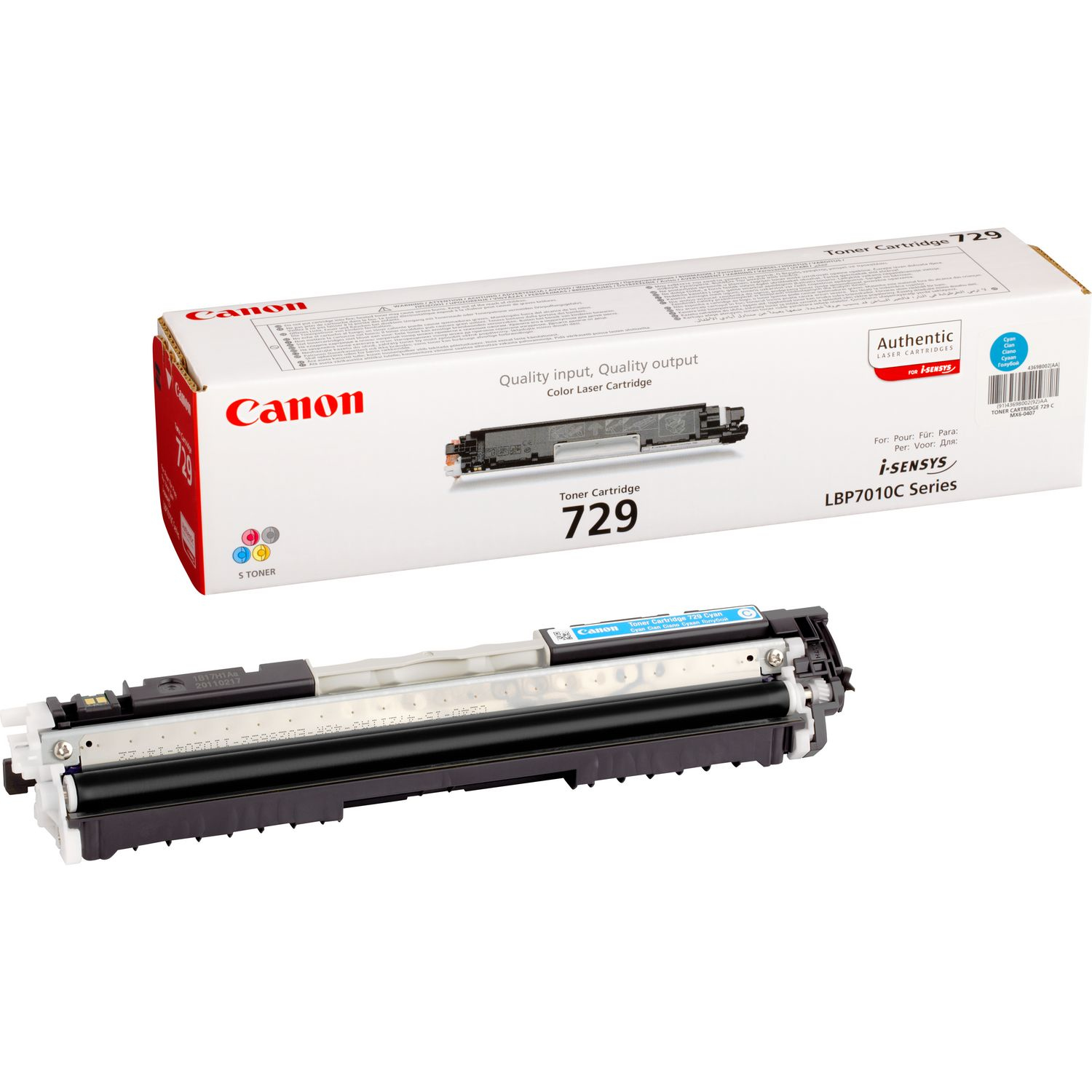 Image of Canon 4369B002/729C Toner cyan, 1K pages for Canon LBP-7010