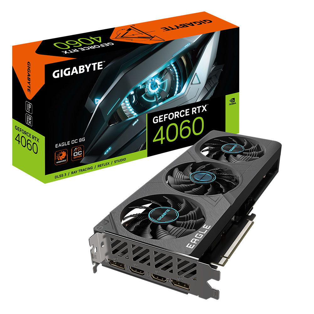Image of Gigabyte EAGLE GeForce RTX 4060 OC 8G NVIDIA 8 GB GDDR6