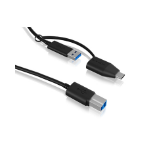 ICY BOX IB-CB032 USB cable USB 3.2 Gen 1 (3.1 Gen 1) 1 m USB B USB A Black