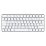 Apple Magic keyboard Universal USB + Bluetooth Portuguese Aluminium, White