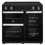 Belling Cookcentre 90Ei Range cooker Electric Zone induction hob Black