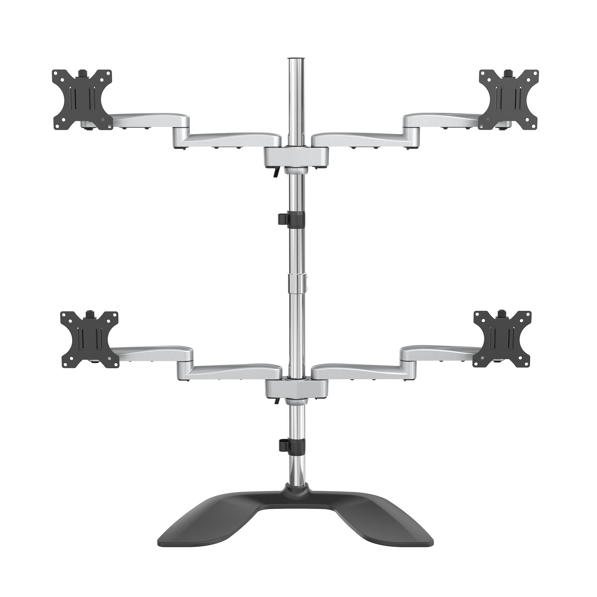 Image of StarTech.com Desktop Quad Monitor Stand - Ergonomic VESA 4 Monitor...