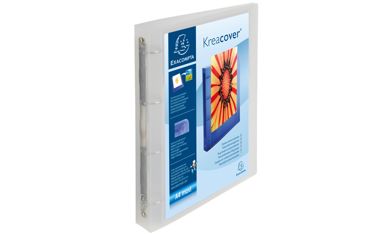 51568E ring binder A4, A4+ Transparent, White