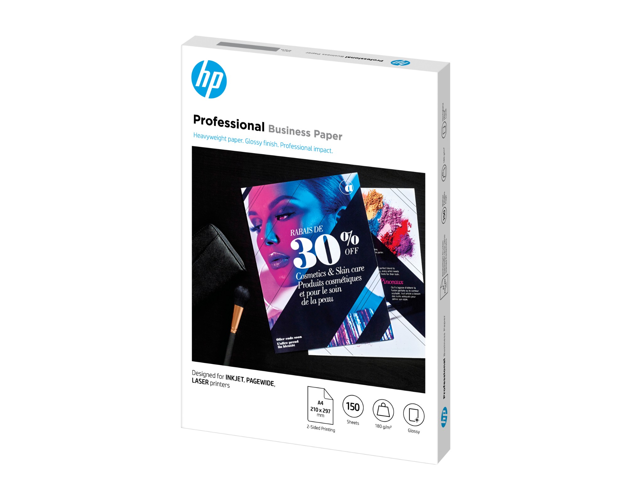 HP Professional Business Paper Glossy 180gsm A4 150 Sheets 3VK91A