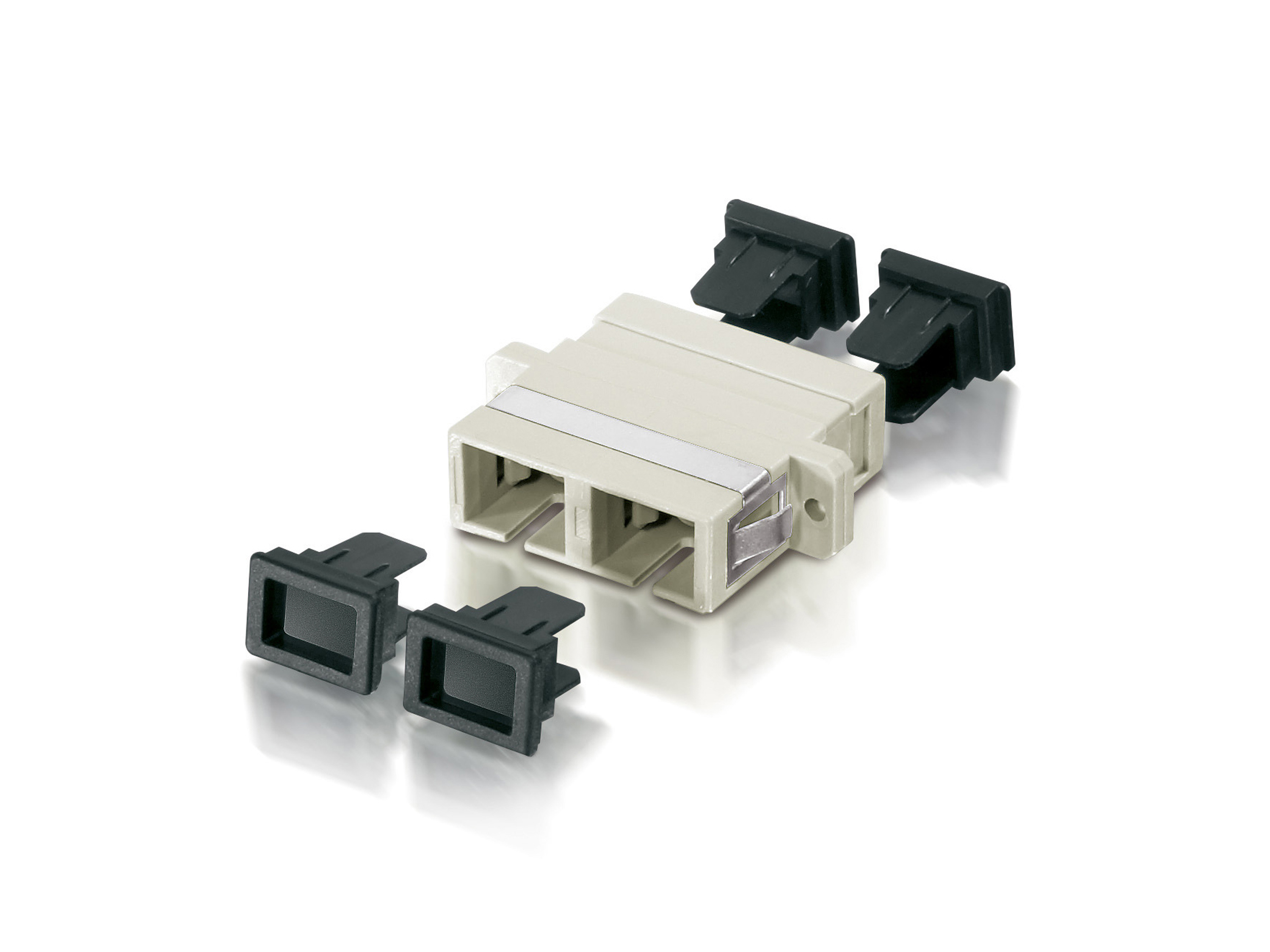 Image of Equip SC Fiber Optic Adapter/Coupler, OM1/OM2, OM1/OM2