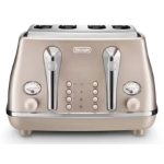 De’Longhi Icona Metallics 6 4 slice(s) 1800 W Beige