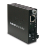 PLANET 10/100Base-TX to 100Base-FX network media converter 100 Mbit/s 1310 nm Single-mode Black