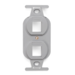 Leviton 41087-2GP wall plate/switch cover Gray