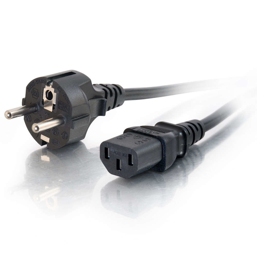 Image of C2G 3m 16 AWG European Power Cord (IEC320C13 to CEE7/7)