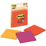 POST-IT SUPER STICKY NOTES 73 X 73MM MARRAKESH PACK 3