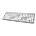 Hama KW-700 keyboard Office RF Wireless QWERTZ German Silver, White