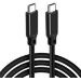 JLC USB 3.2 Type C (Male) to Type C (Male) 4K Cable – 1.5M - Black.