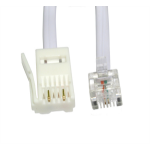 Cables Direct BT-203W telephone cable 2 m White