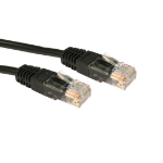 Cables Direct 0.25m Cat5e networking cable Black U/UTP (UTP)