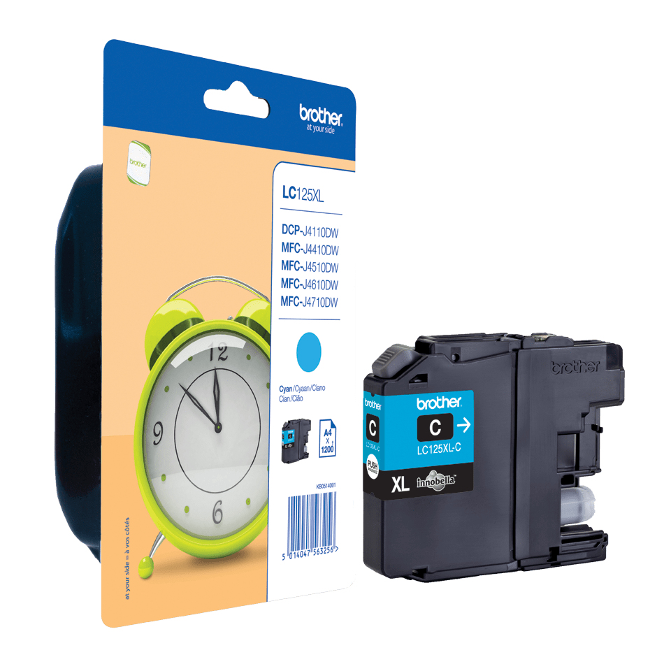 Brother LC125XLC Inkjet Cartridge High Yield Cyan LC125XLC