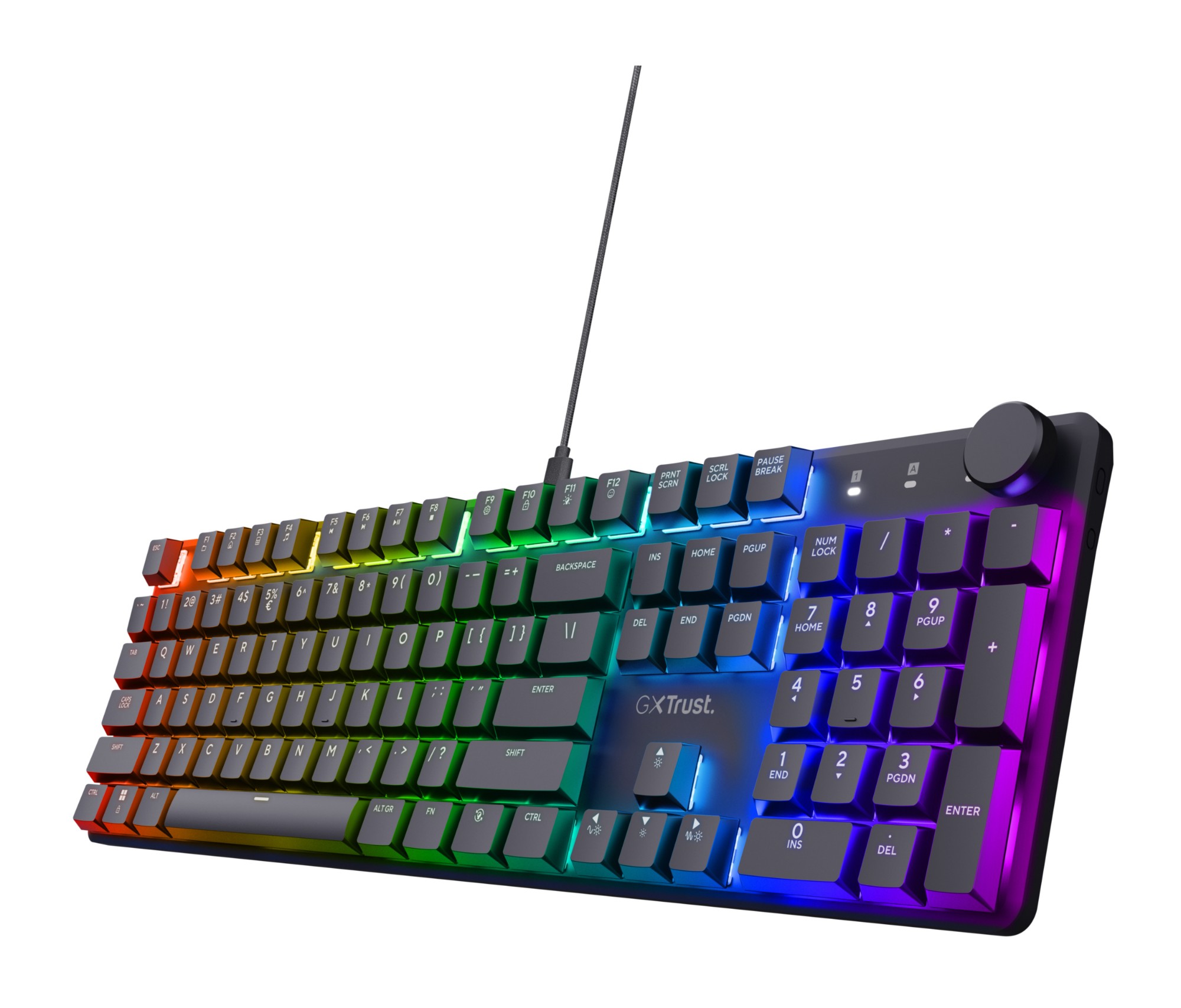 Trust Black Gxt 866 Torix Keyboard Gaming Usb French