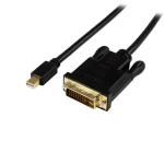 StarTech.com MDP2DVIMM6BS video cable adapter 74.8" (1.9 m) Mini DisplayPort DVI-D Black
