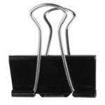 Q-CONNECT Foldback Clips, 16mm – Black