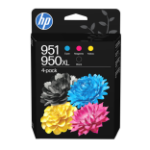 HP C3WK1AE/950XL/951 Ink cartridge multi pack 950XL Bk + 951 C,M,Y 2300pg + 3x700pg Pack=4 for HP OfficeJet Pro 8100/8610/8620
