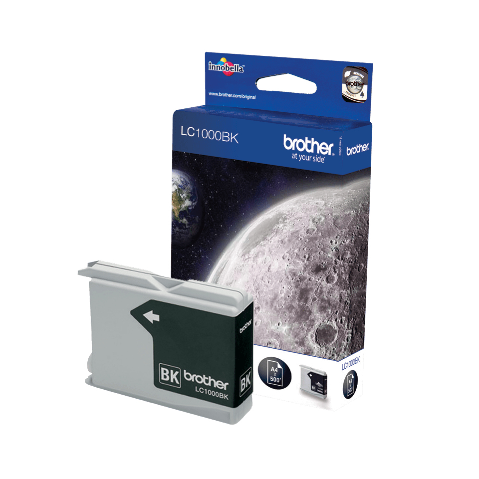 Brother LC-1000BK Ink cartridge black, 500 pages ISO/IEC 24711 18.6ml for Brother DCP 130 C/Fax 1355/MFC 5460