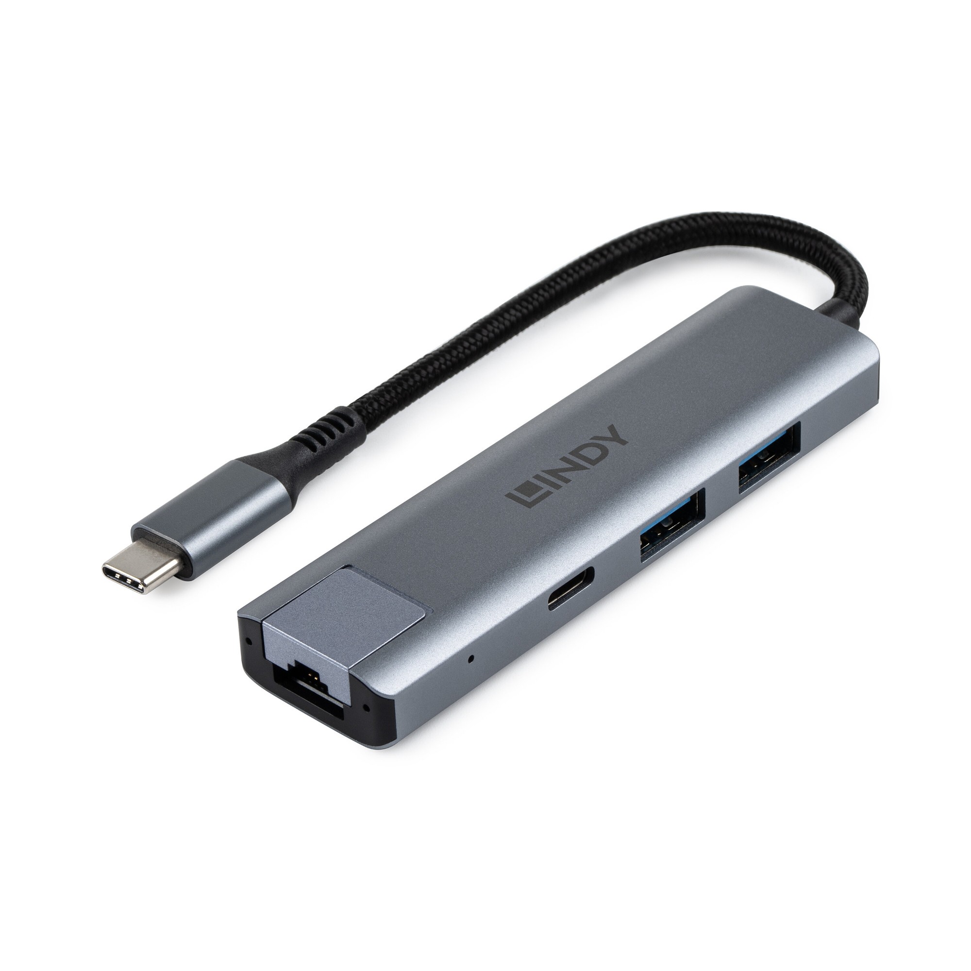 Lindy USB 3.2 Gen 2 Type C Hub & Gigabit Ethernet