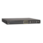 Brocade ICX7450-24P network switch Managed L2/L3 Gigabit Ethernet (10/100/1000) Power over Ethernet (PoE) 1U Black
