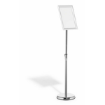 Durable 479823 sign holder/information stand A4 Aluminium, Plastic, Steel Silver