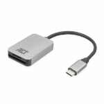 ACT AC7056 lecteur de carte mémoire USB 3.2 Gen 1 (3.1 Gen 1) Type-C Gris