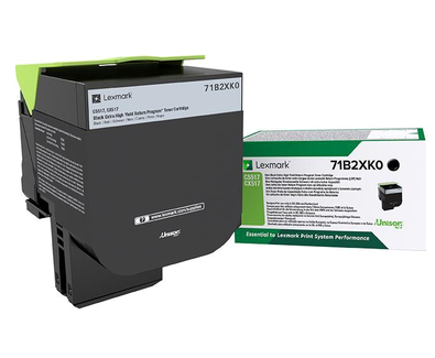 Image of Lexmark 71B2XK0 Toner-kit black return program, 8K pages ISO/IEC...