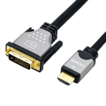ROLINE 11.04.5876 video cable adapter 1.5 m HDMI Type A (Standard) DVI-D Black, Silver