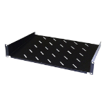 Cablenet 2u 350mm Cantilever Vented Shelf Black (600mm Cab) (20Kg)