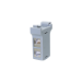 LogiLink DIN rail mounting adapter with two Cat.6A inline couplers