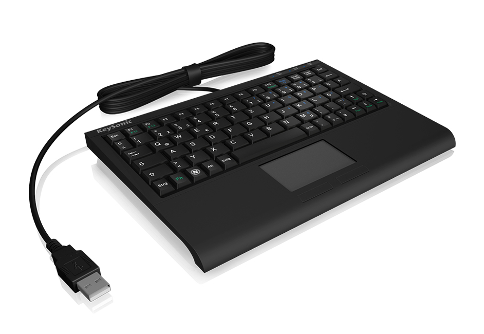 KeySonic ACK-3410 (US) keyboard Office USB US English Black