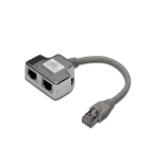 Digitus DN-93904 network splitter Grijs, Zilver