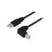 Microconnect USBAB2ANGLE10 USB cable USB 2.0 10 m USB A USB B Black
