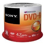Sony 50 X DVD-R 4.7GB  SPINDLE
